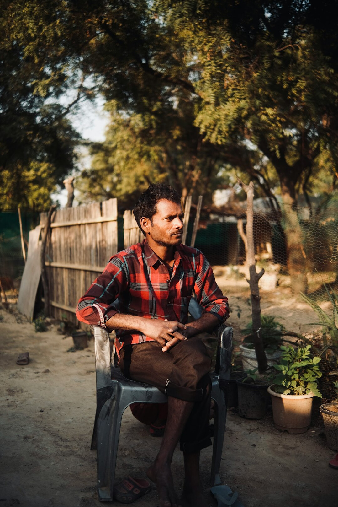 Portrait of a middle-aged man documentary photographer